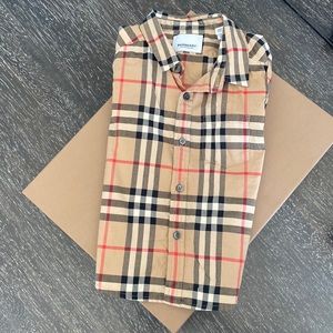 Original Burberry 12month button down. Comes with original purchase box.